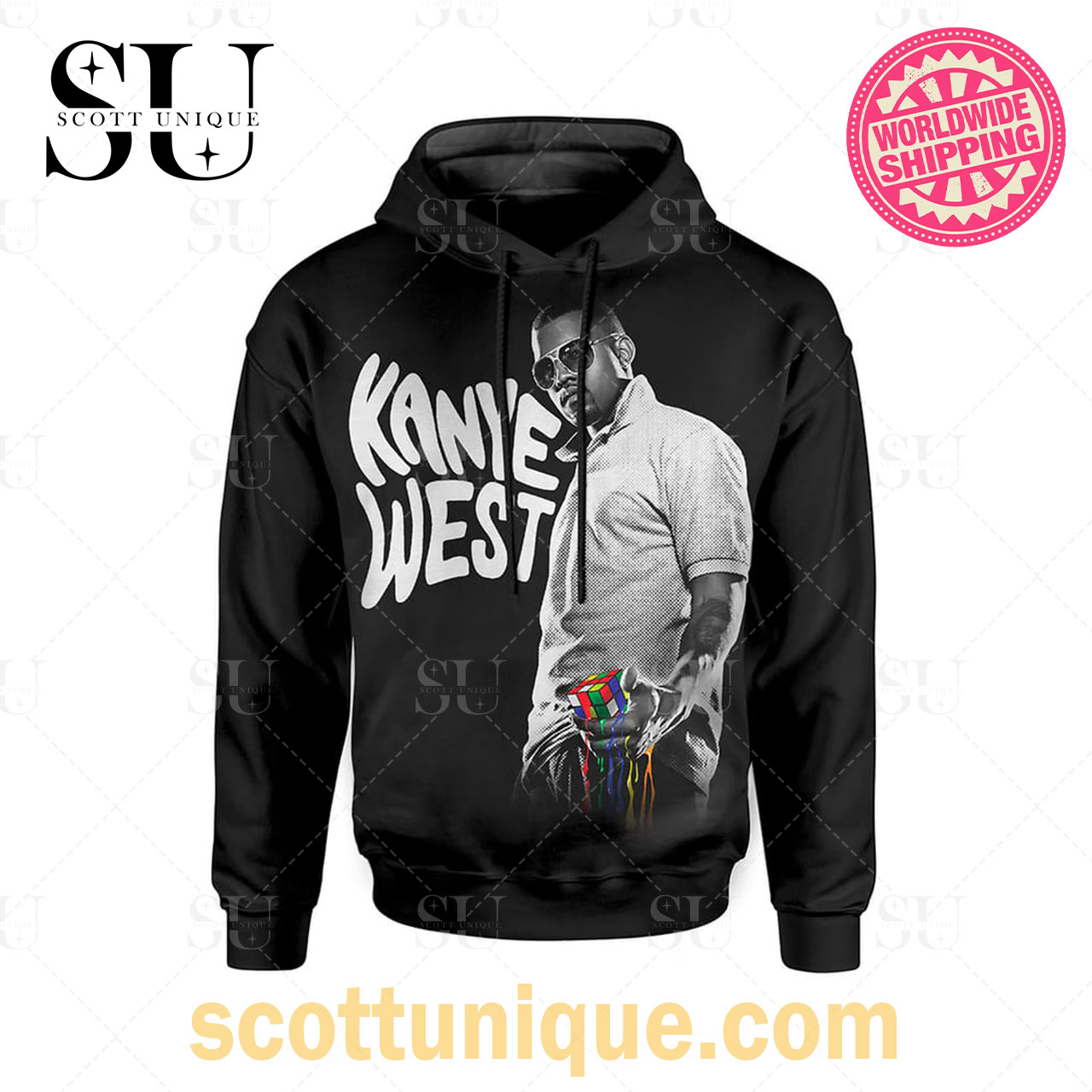 Kanye West Art Style Hoodie