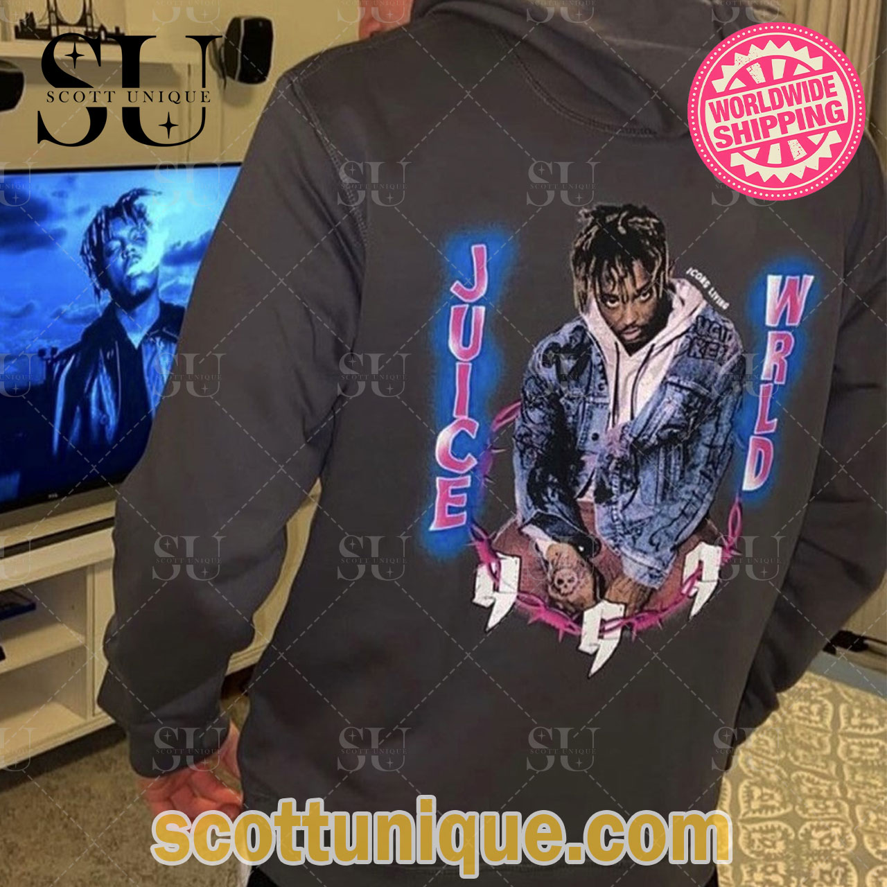 Juice Wrld 90’s Vintage Style Inspired Hoodie