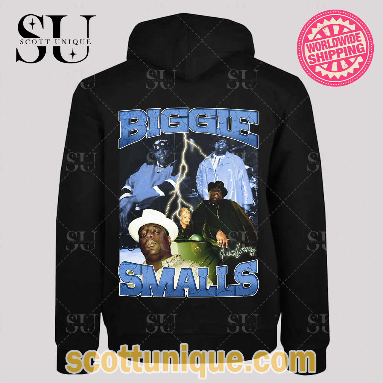 Biggie Vintage Style Inspired Hoodie