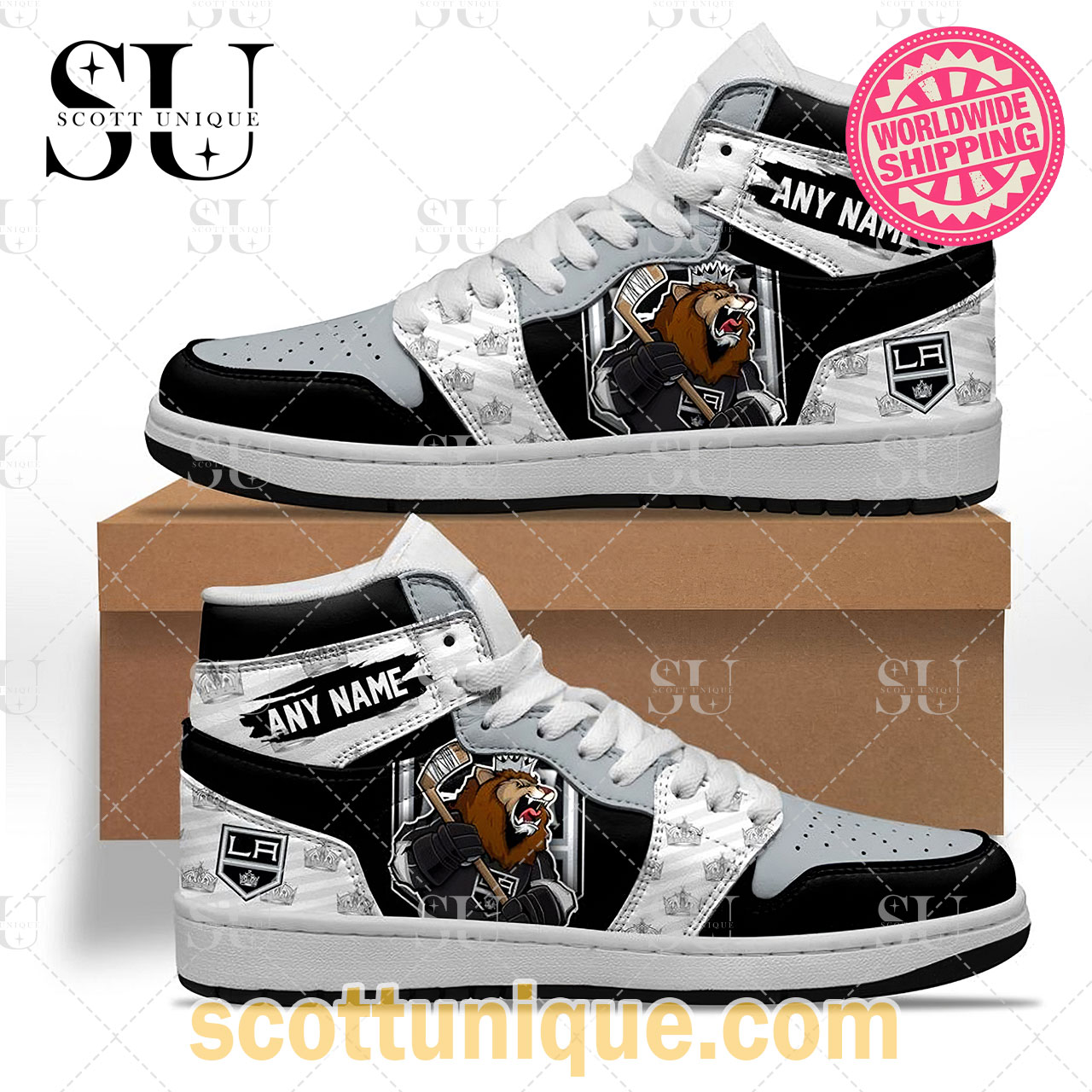 NHL Los Angeles Kings Special Air Jordan High Top