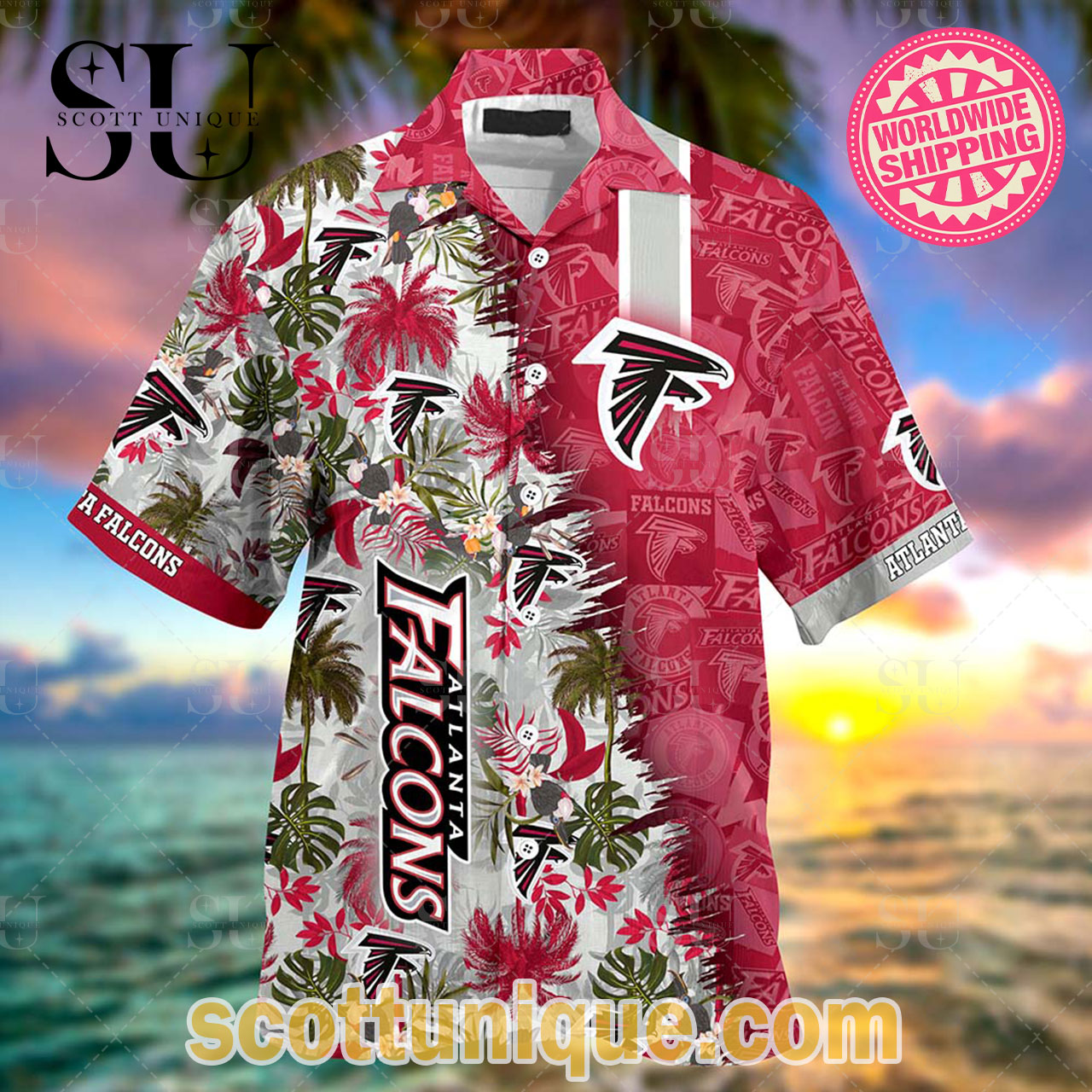 Atlanta Falcons NFL Tropical Summer Beach Hawaiian Shirt