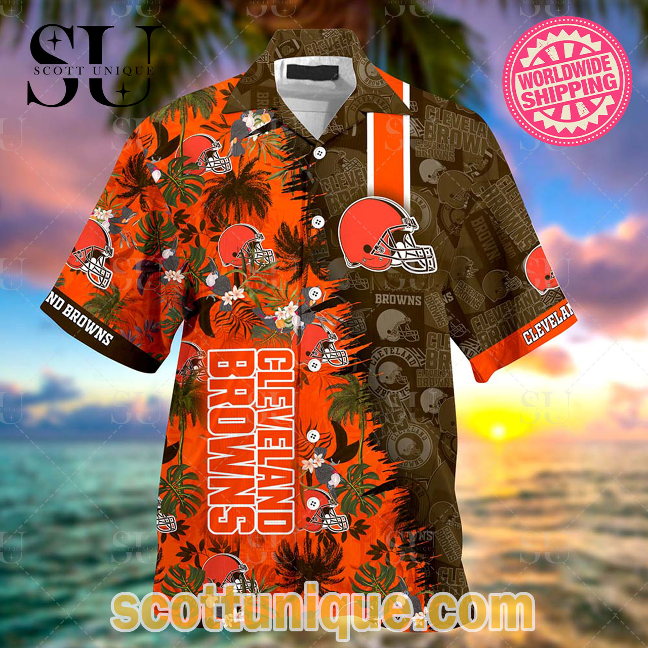 Cleveland Browns NFL Tropical Summer Beach Hawaiian Shirt