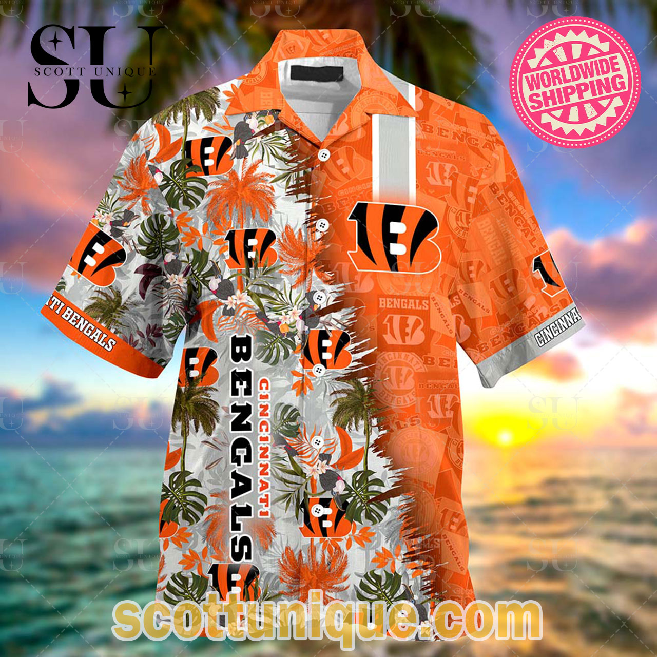 Cincinnati Bengals NFL Tropical Summer Beach Hawaiian Shirt
