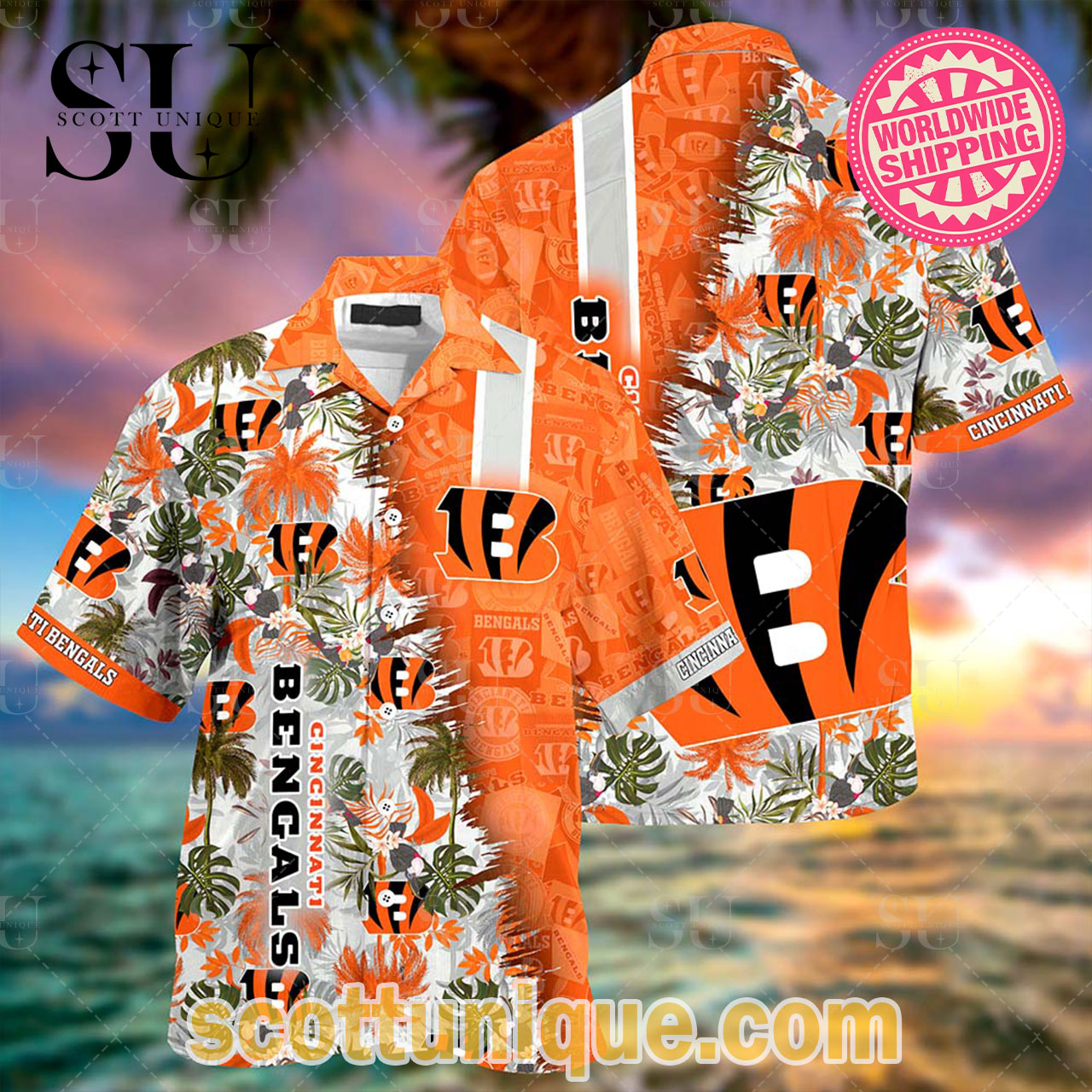 Cincinnati Bengals NFL Tropical Summer Beach Hawaiian Shirt