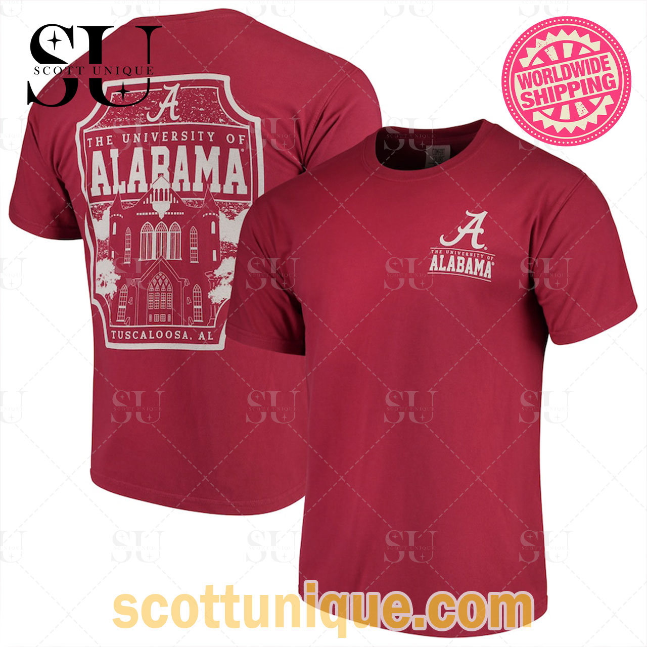 Alabama Crimson Tide Comfort Colors Campus Icon T-Shirt