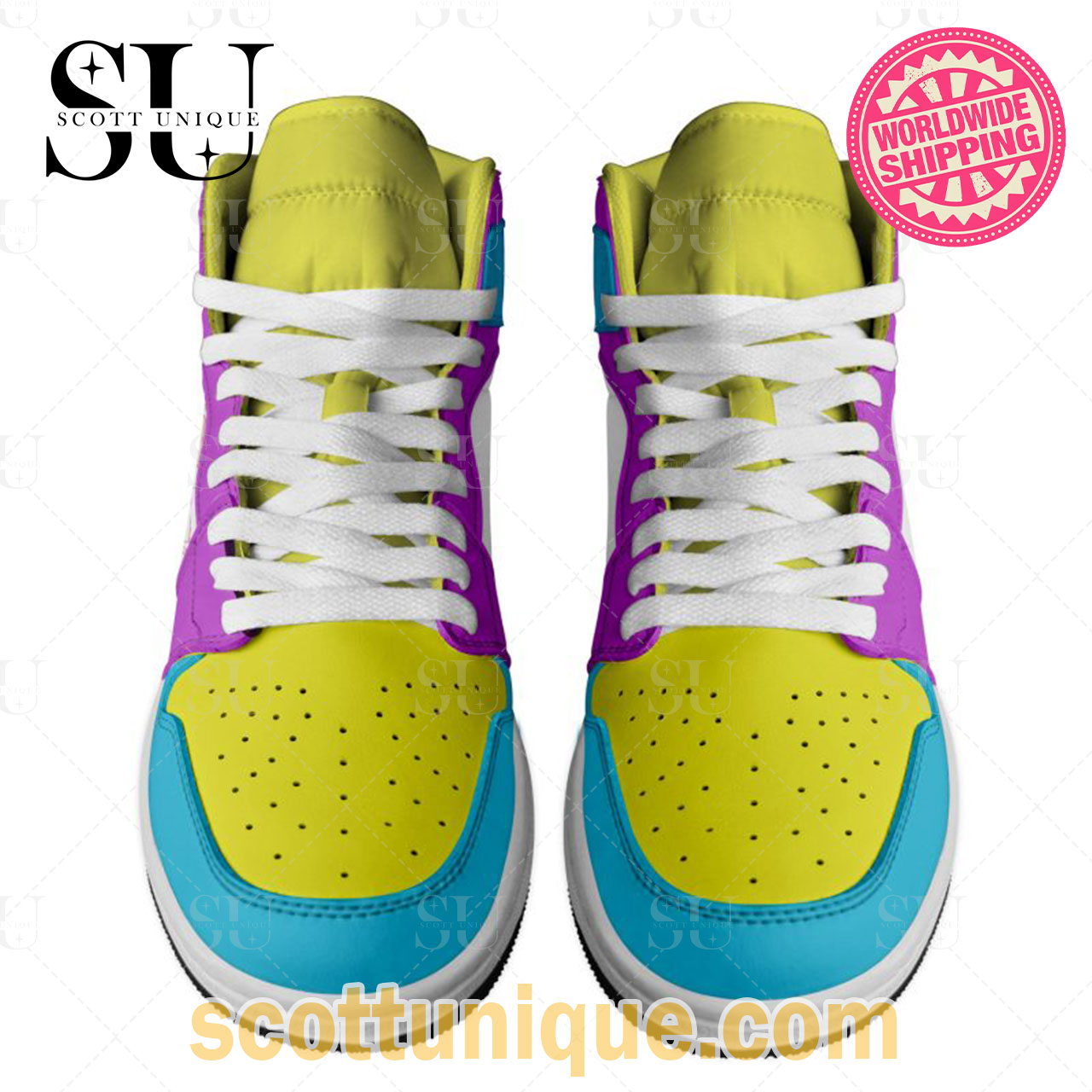 Juice Wrld Color Air Jordan 1 High Top Shoes