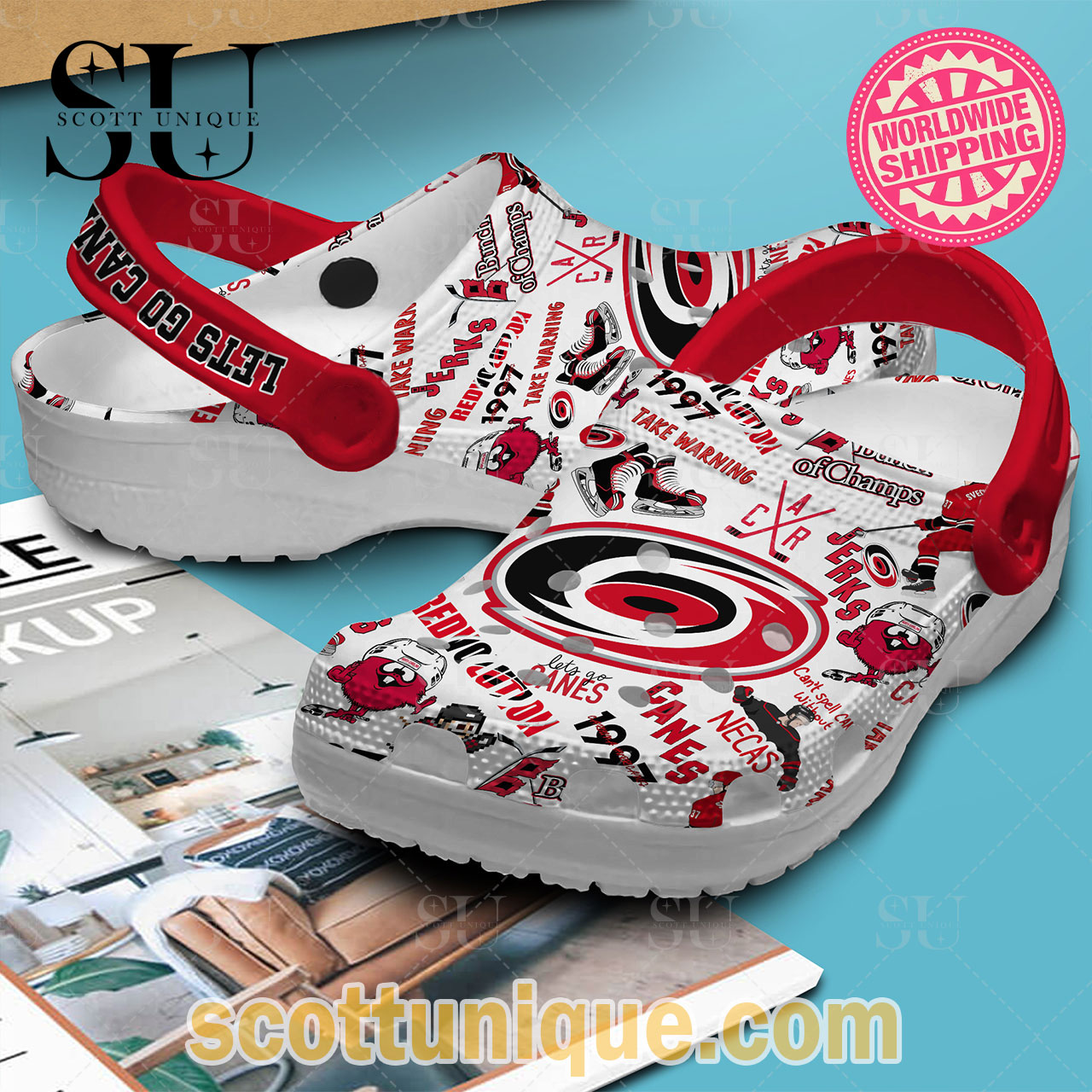 Carolina Hurricanes NHL Sport Crocs Crocband