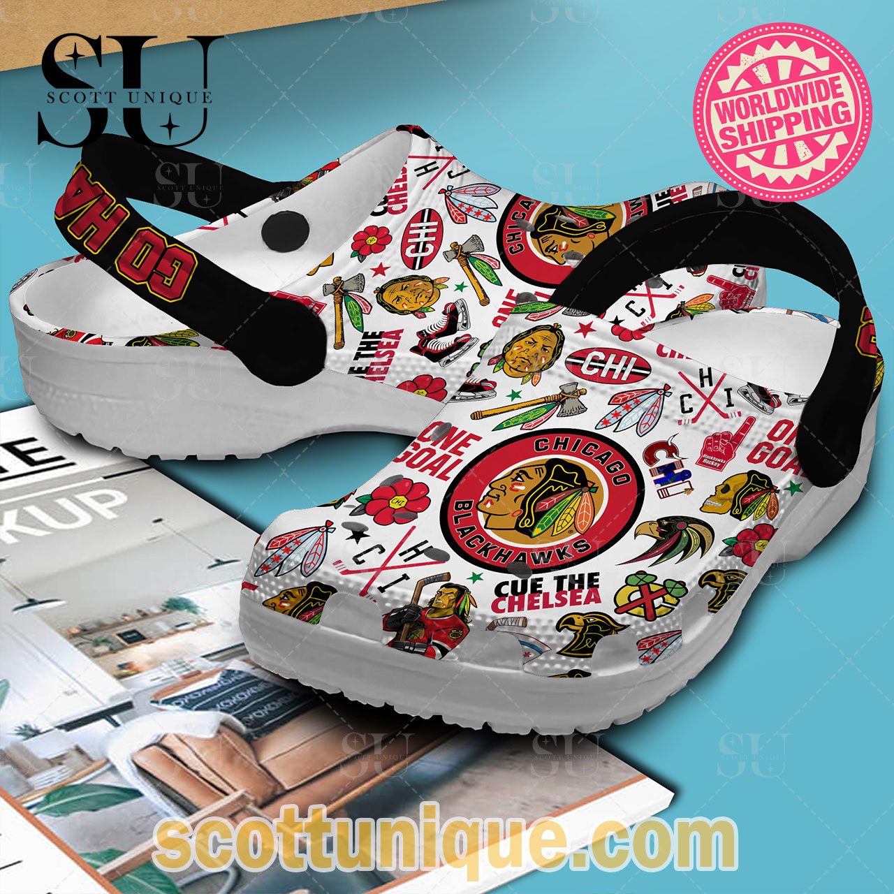 Chicago Blackhawks NHL Sport Crocs Crocband