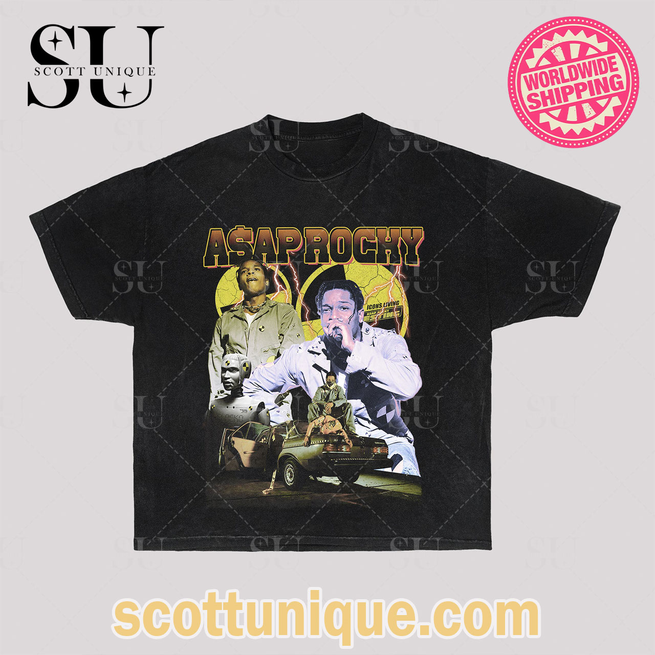 Asap Rocky Vintage Style Music T-Shirt