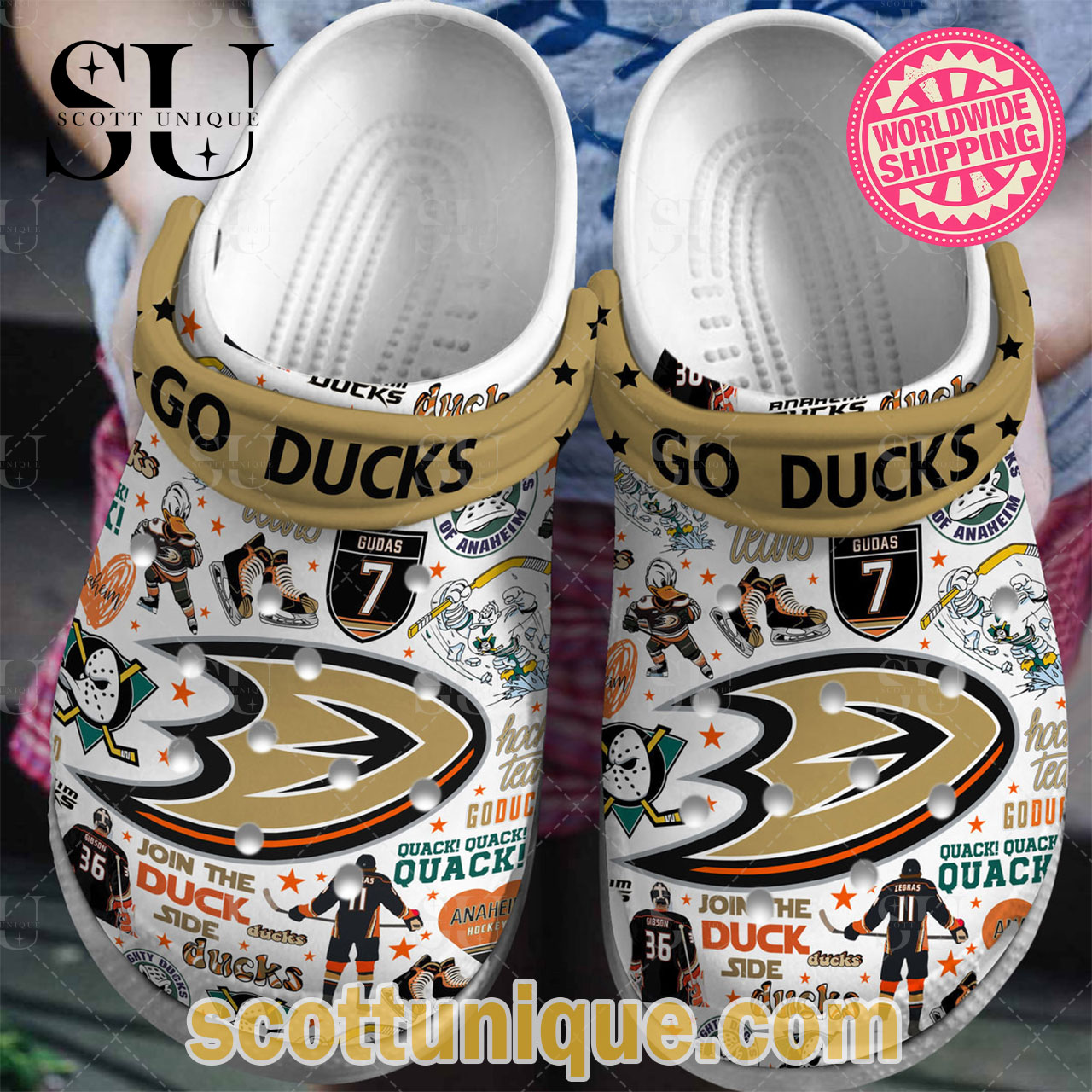 Anaheim Ducks NHL Sport Crocs Crocband