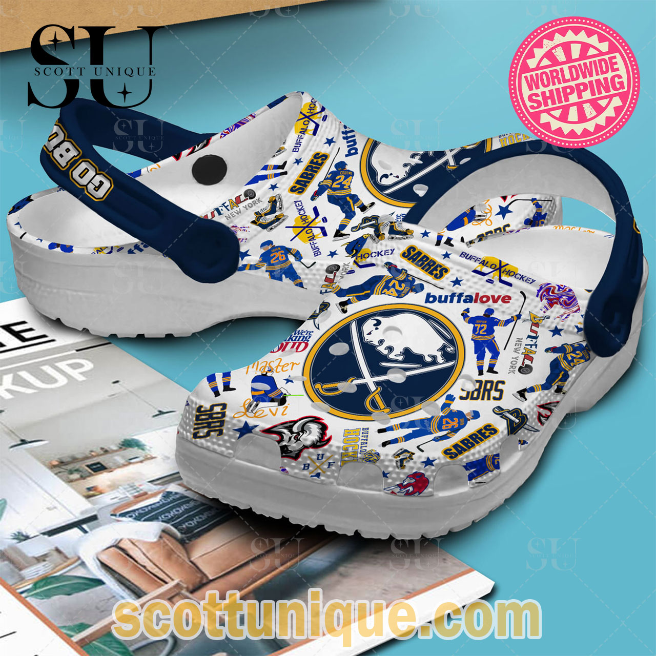 Buffalo Sabres NHL Sport Crocs Crocband