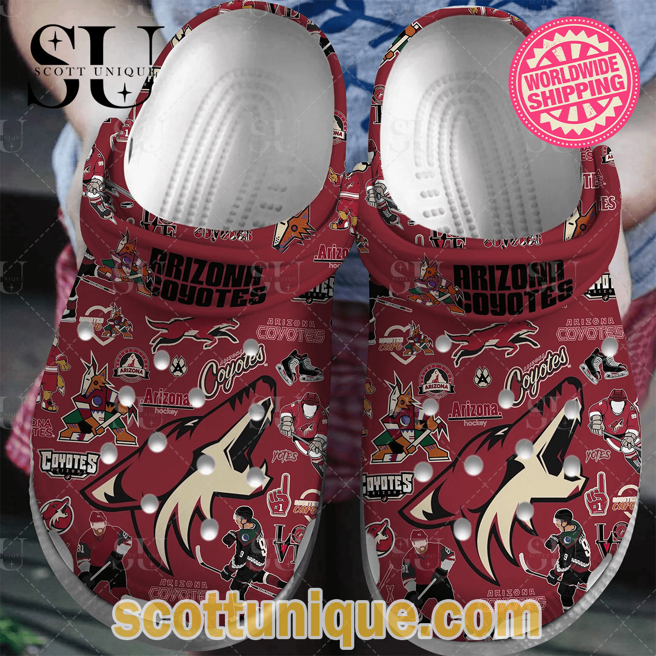 Arizona Coyotes NHL Sport Crocs Crocband