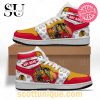 NHL Carolina Hurricanes Special Team Mascot Air Jordan 1 High Top Sneakers