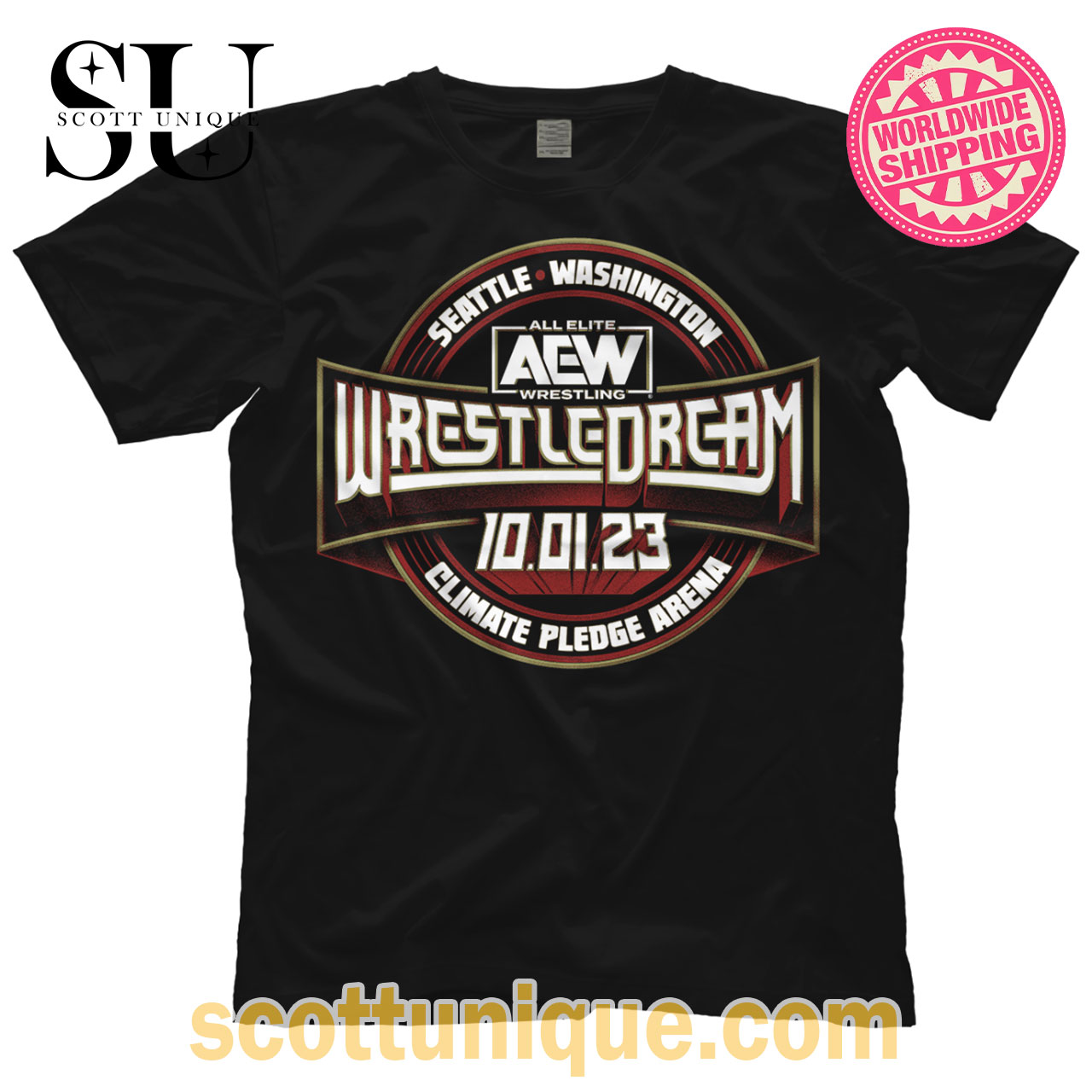AEW WrestleDream Seattle Washington 2023 T-Shirt