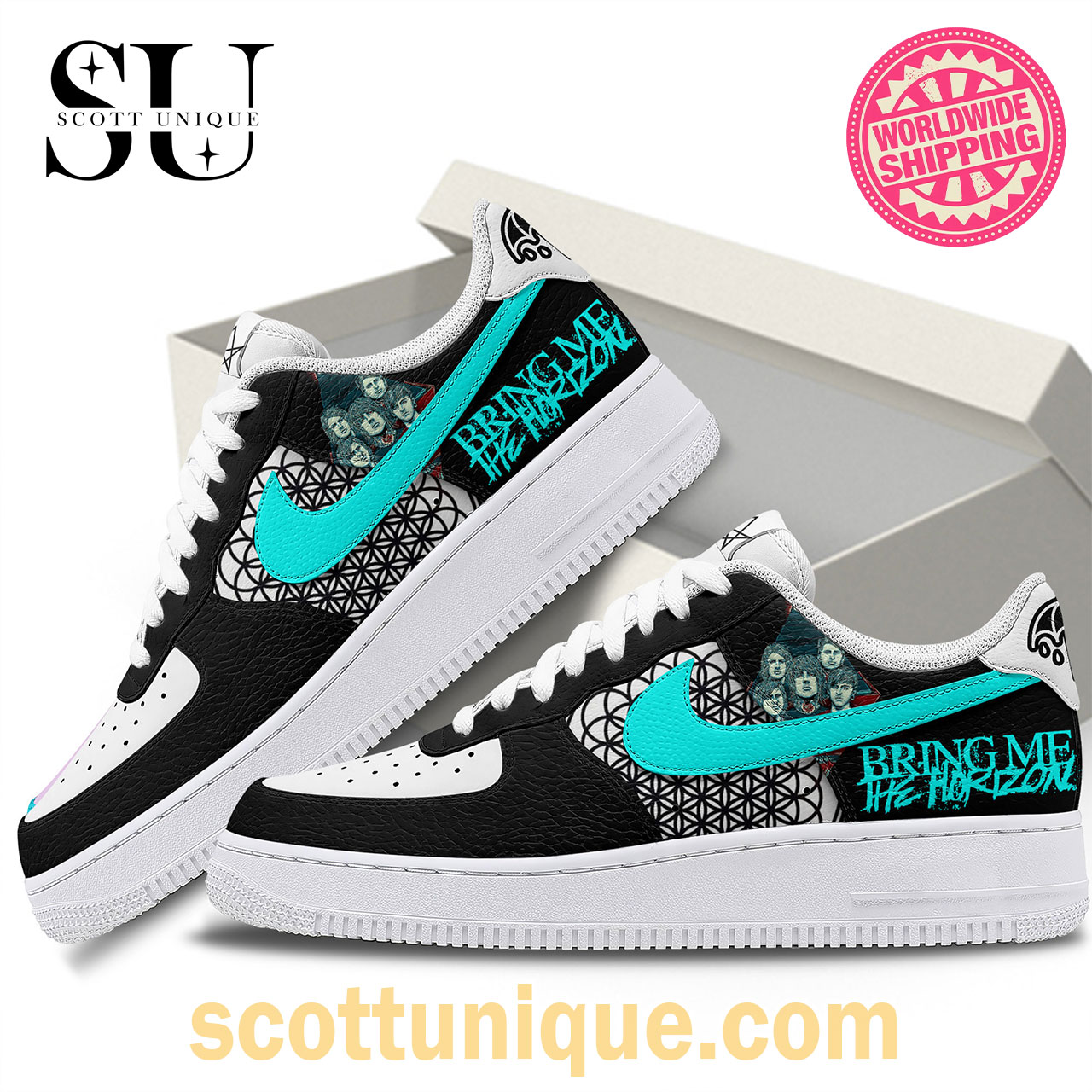 Bring Me the Horizon Premium Air Force 1 Shoes