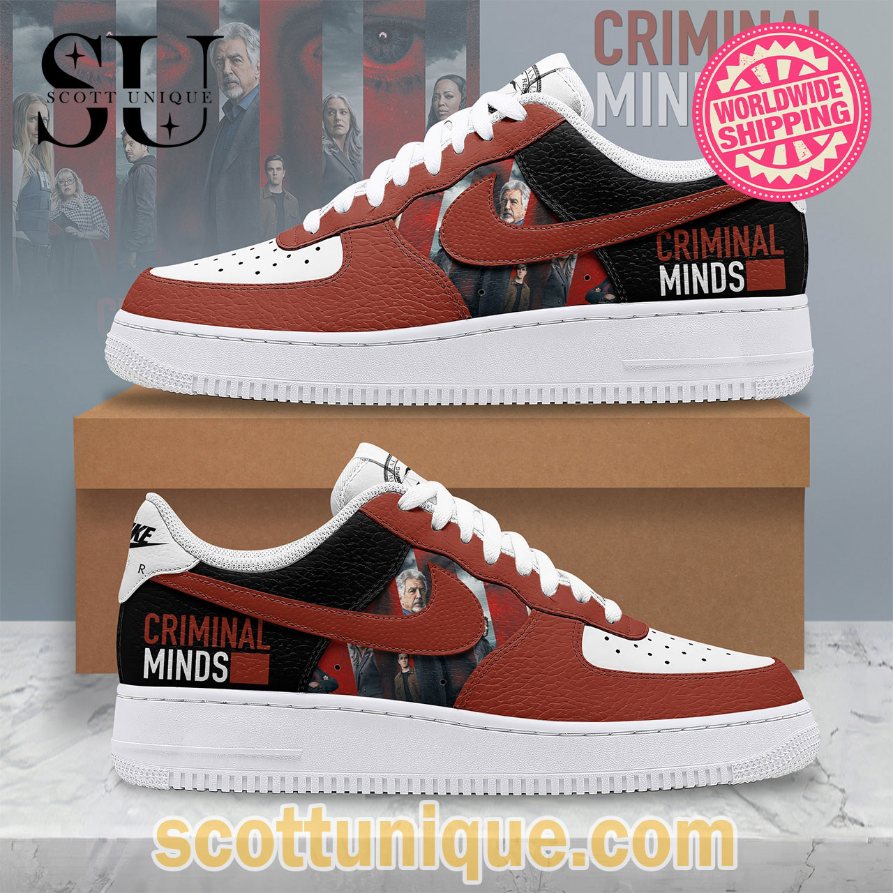 Criminal Minds Series Movies Premium Air Force 1 Shoes