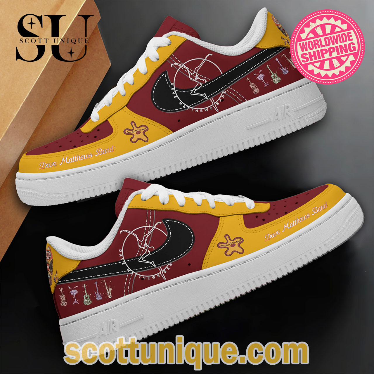 Dave Matthews Band Limited Premium Air Force 1 Shoes