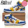 Ozzy Osbourne Yellow Fire Nike Air Jordan High Top Sneakers