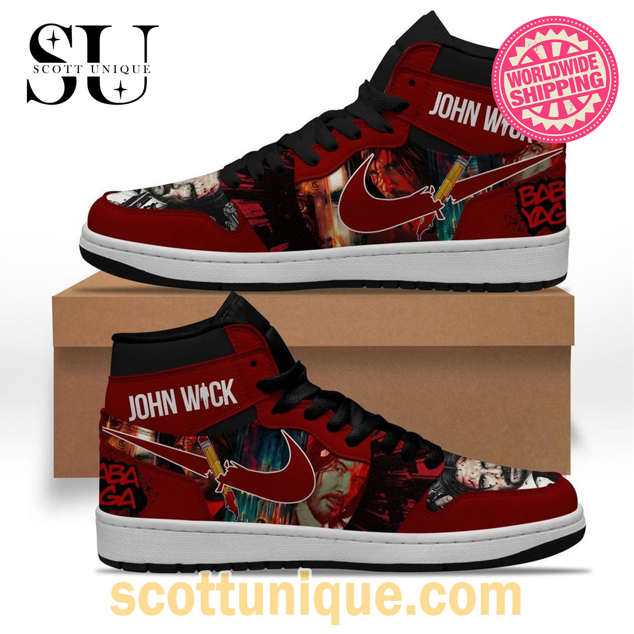 Resident Evil Umbrealla Corporation Air Jordan 1 High Top Sneaker
