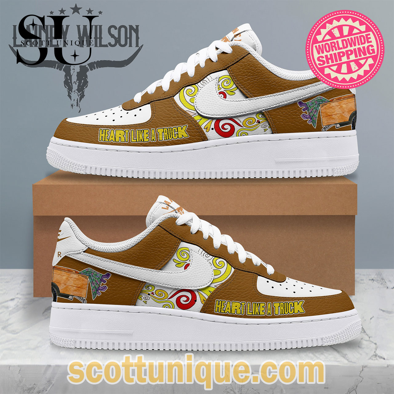 Lainey Wilson Heart Like A Truck Premium Air Force 1 Shoes