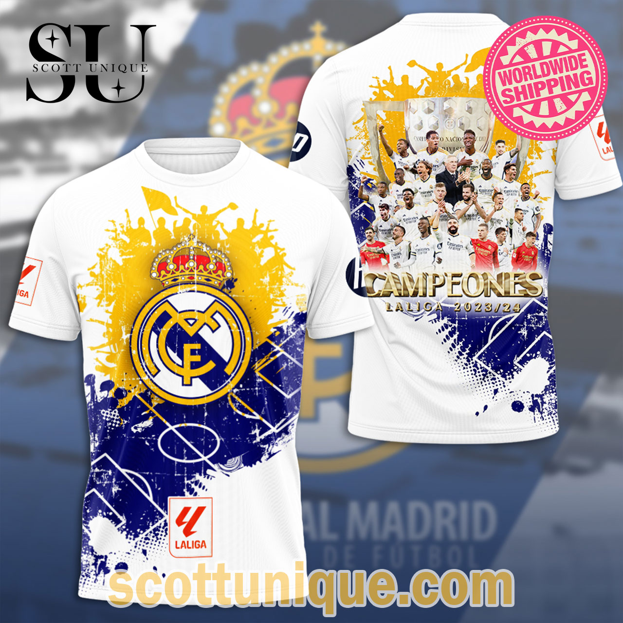 Limited Real Madrid Campeones 2024 T-Shirt