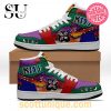 Dream Aerosmith Graffiti Nike Air Jordan 1 High Top Sneaker