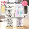 Outlander Sassenach Purple Sparkling Diamond Stanley Tumbler