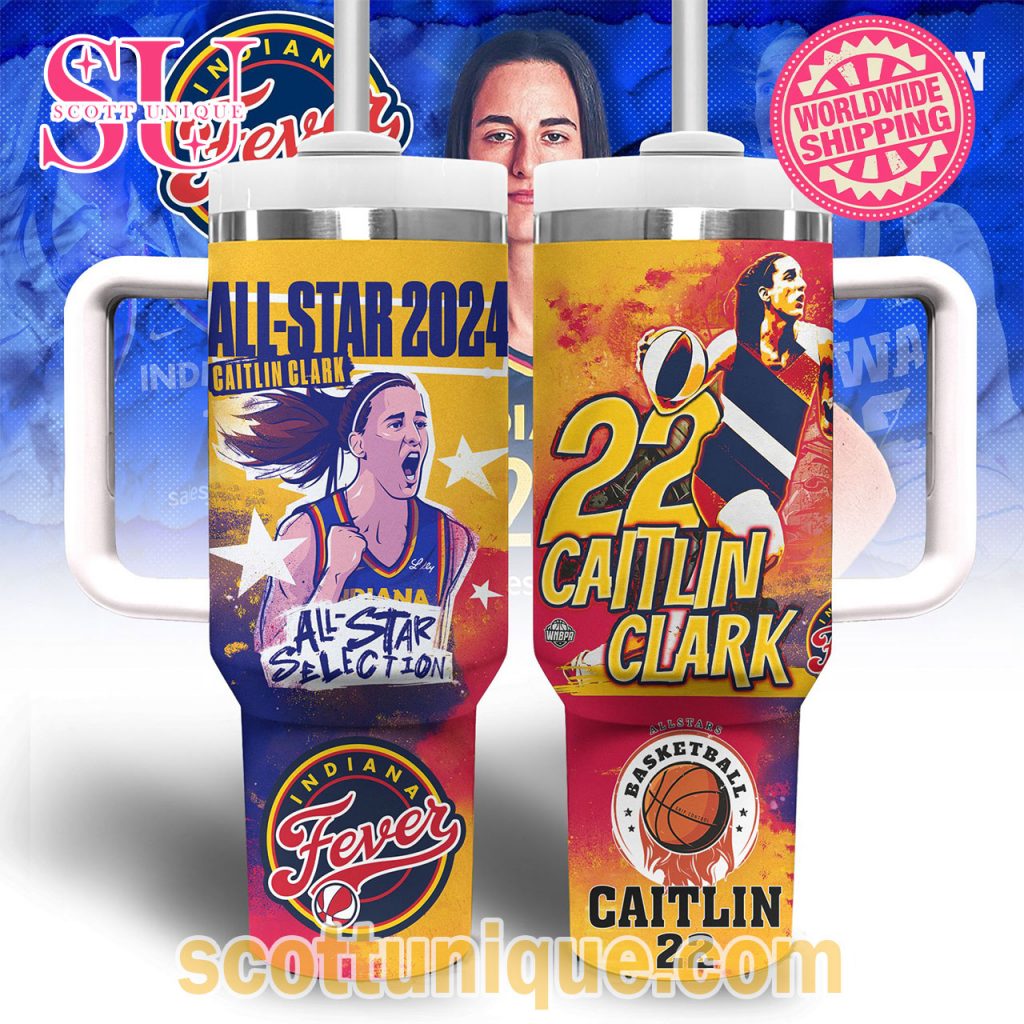 All Star 2024 Caitlin Clark 22 Indiana Fever Stanley Tumbler All Star 2024 Caitlin Clark 22 Indiana Fever Stanley Tumbler