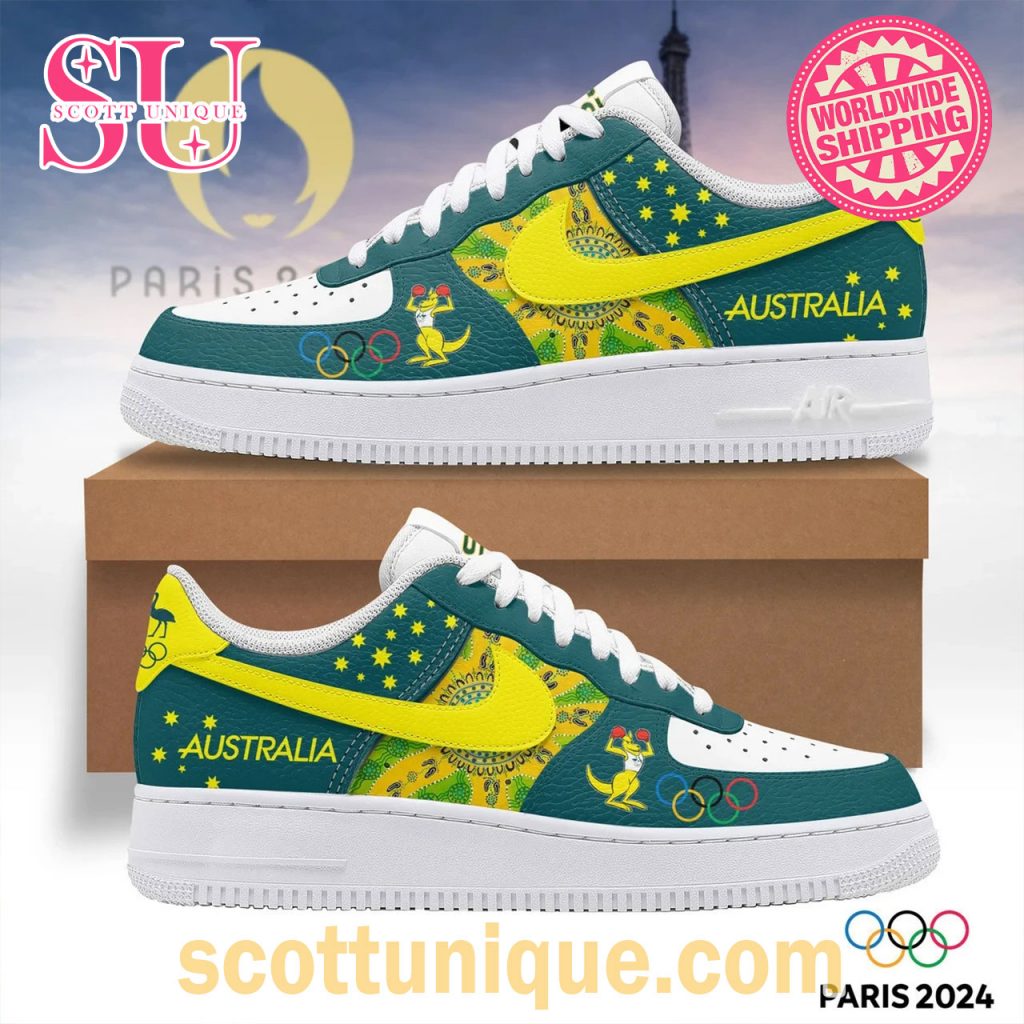 Australia Mascot Olympic Paris 2024 Air Force 1 Shoes1 Australia Mascot Olympic Paris 2024 Air Force 1 Shoes1