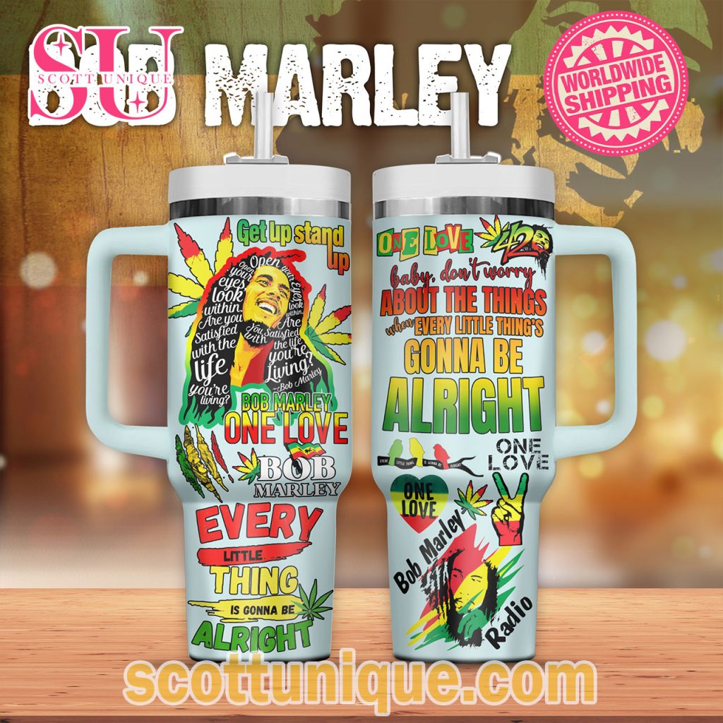 Bob Marley Every Little Thing Stanley Tumbler2 Bob Marley Every Little Thing Stanley Tumbler2
