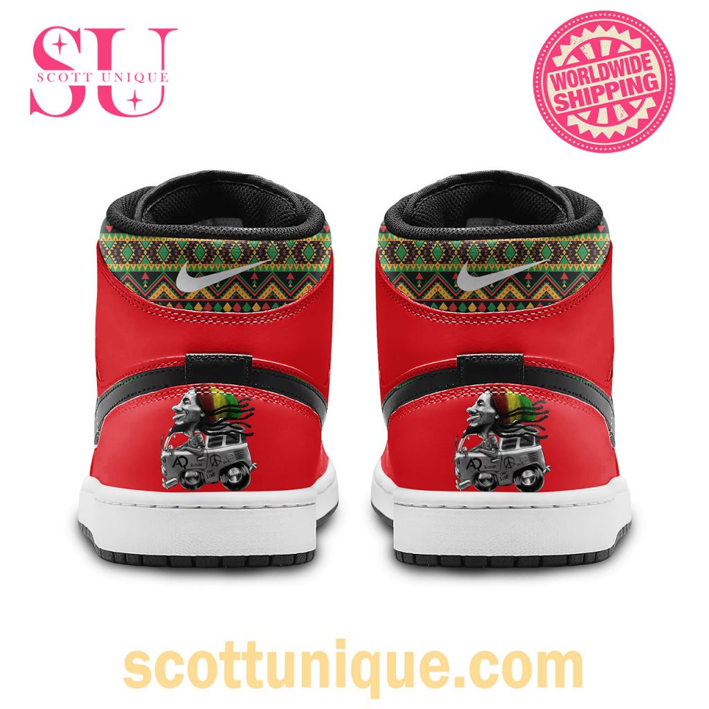 Bob Marley Reggae On The Road Nike Air Jordan 1 High Top3 Bob Marley Reggae On The Road Nike Air Jordan 1 High Top3