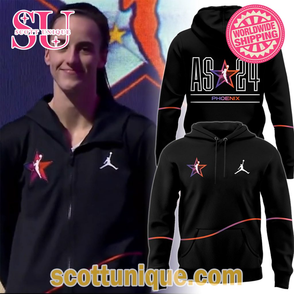 Caitlin Clark Team All Star Phoenix 2024 WNBA Hoodie1