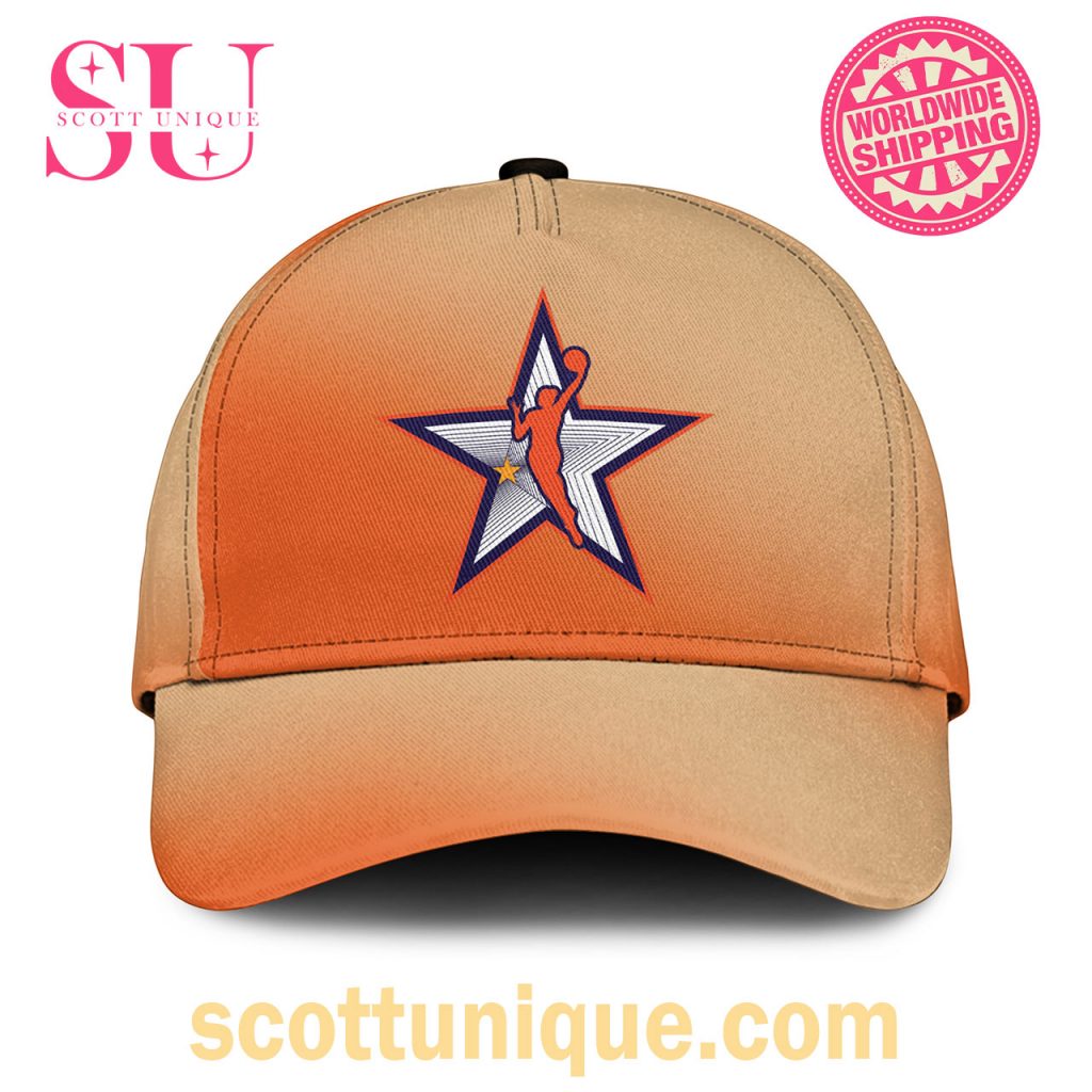Caitlin Clark WNBA All Star 2024 Orange Logo Cap Classic1 Caitlin Clark WNBA All Star 2024 Orange Logo Cap Classic1