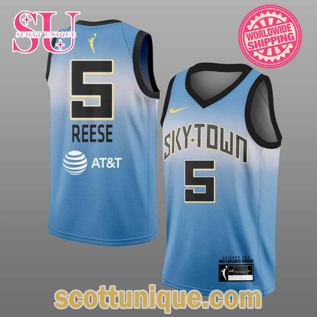 Chicago Sky 2024 WNBA Blue Jersey Tank Top Chicago Sky 2024 WNBA Blue Jersey Tank Top