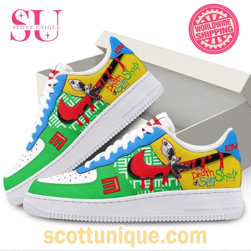Eminem Hiphop For Fan Melting Air Force 1 Shoes1 Eminem Hiphop For Fan Melting Air Force 1 Shoes1