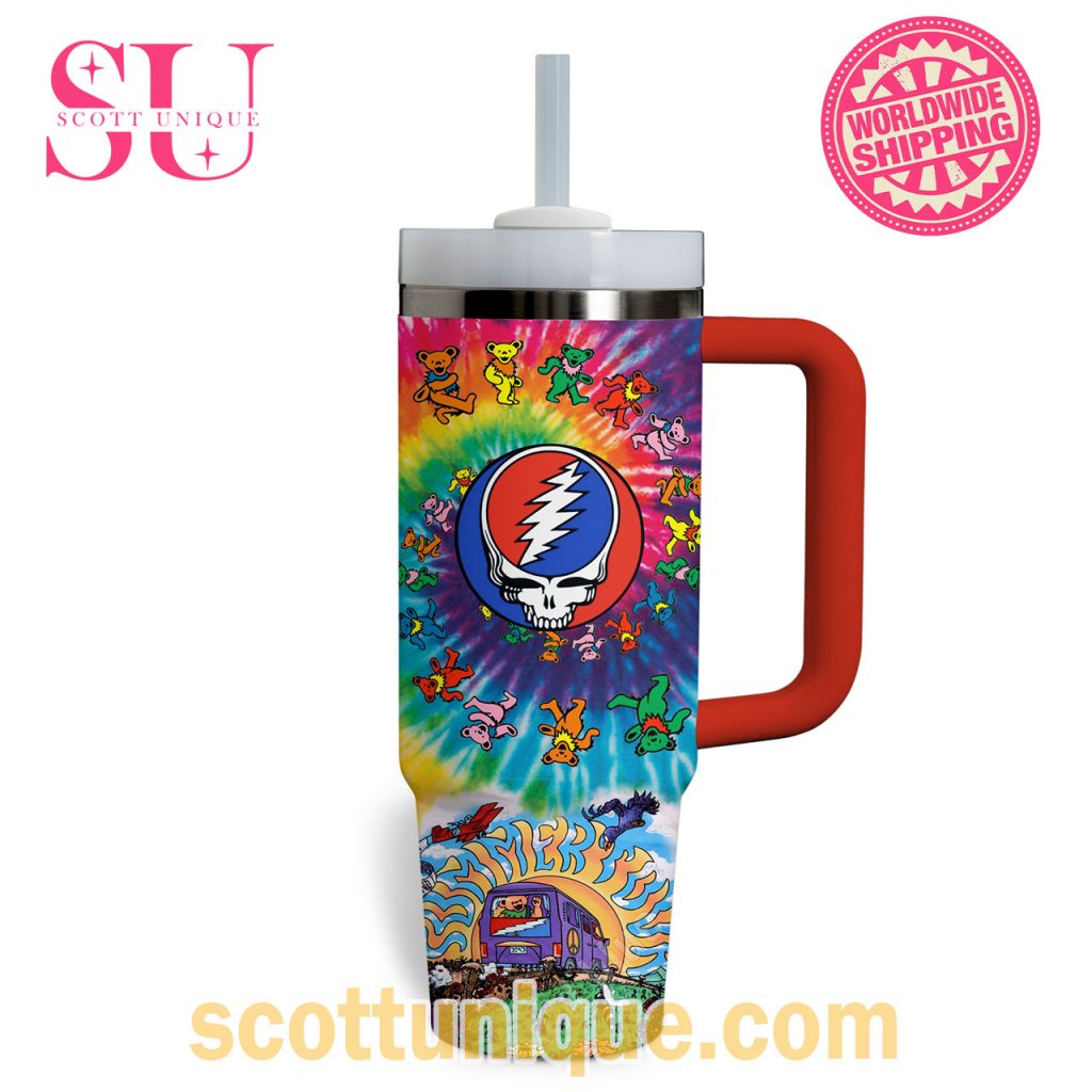 Grateful Dead Hippie Tie Dye Art Stanley Tumbler2 Grateful Dead Hippie Tie Dye Art Stanley Tumbler2