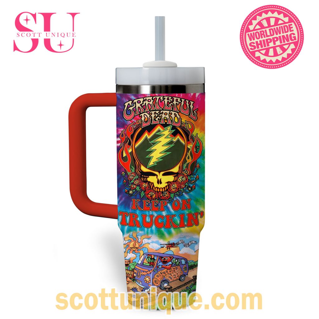 Grateful Dead Hippie Tie Dye Art Stanley Tumbler3 Grateful Dead Hippie Tie Dye Art Stanley Tumbler3
