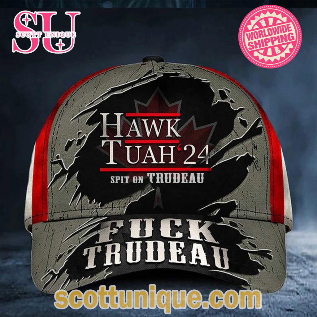 Hawk Tuah 2024 Spit On Trudeau Funny Classic Cap Hawk Tuah 2024 Spit On Trudeau Funny Classic Cap