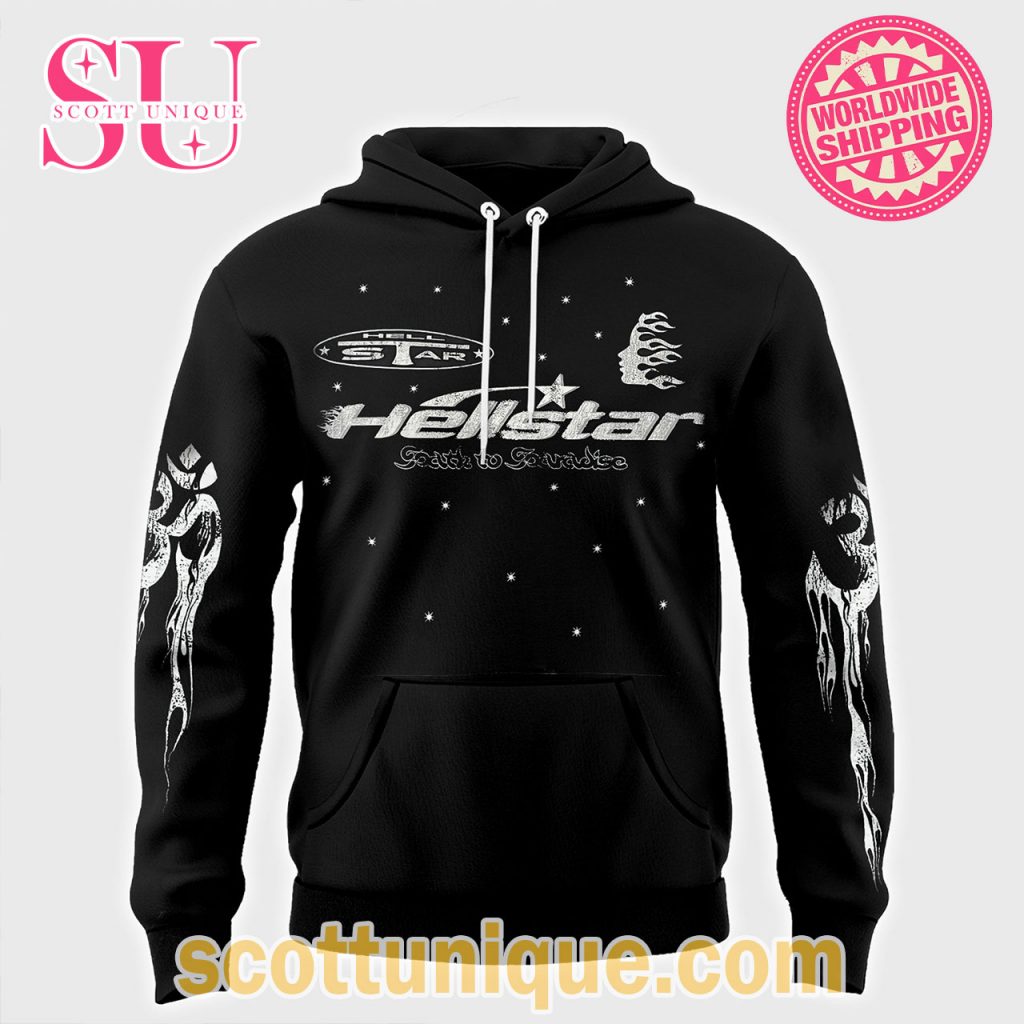 Hellstar Path To Paradise Black Hoodie Hellstar Path To Paradise Black Hoodie