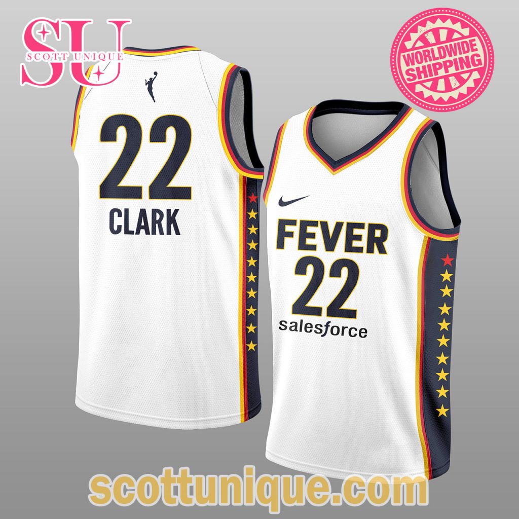Indiana Fever WNBA Caitlin Clark White Jersey Tank Top Indiana Fever WNBA Caitlin Clark White Jersey Tank Top