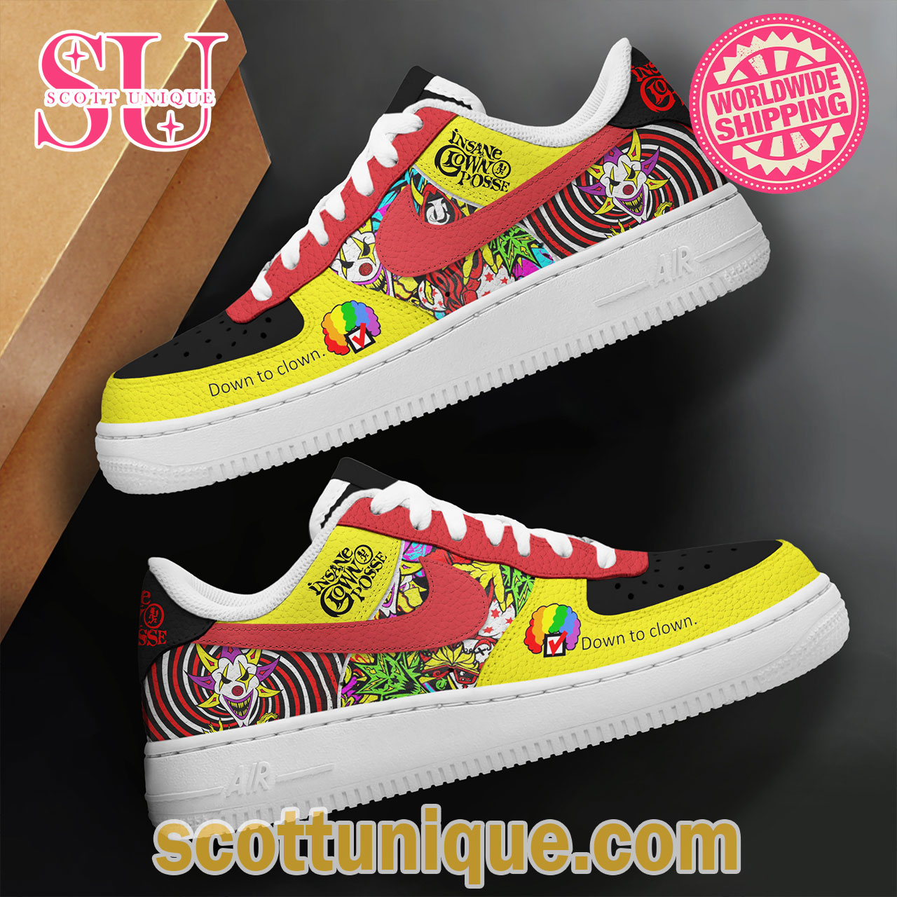 Insane Clown Down With the Clown Song Air Force 1 Shoes