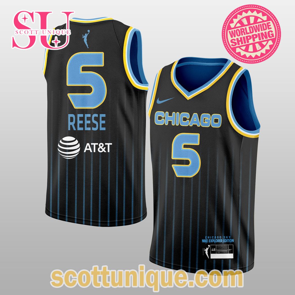 Limited Edition Chicago Sky 2024 WNBA Black Jersey Tank Top Limited Edition Chicago Sky 2024 WNBA Black Jersey Tank Top