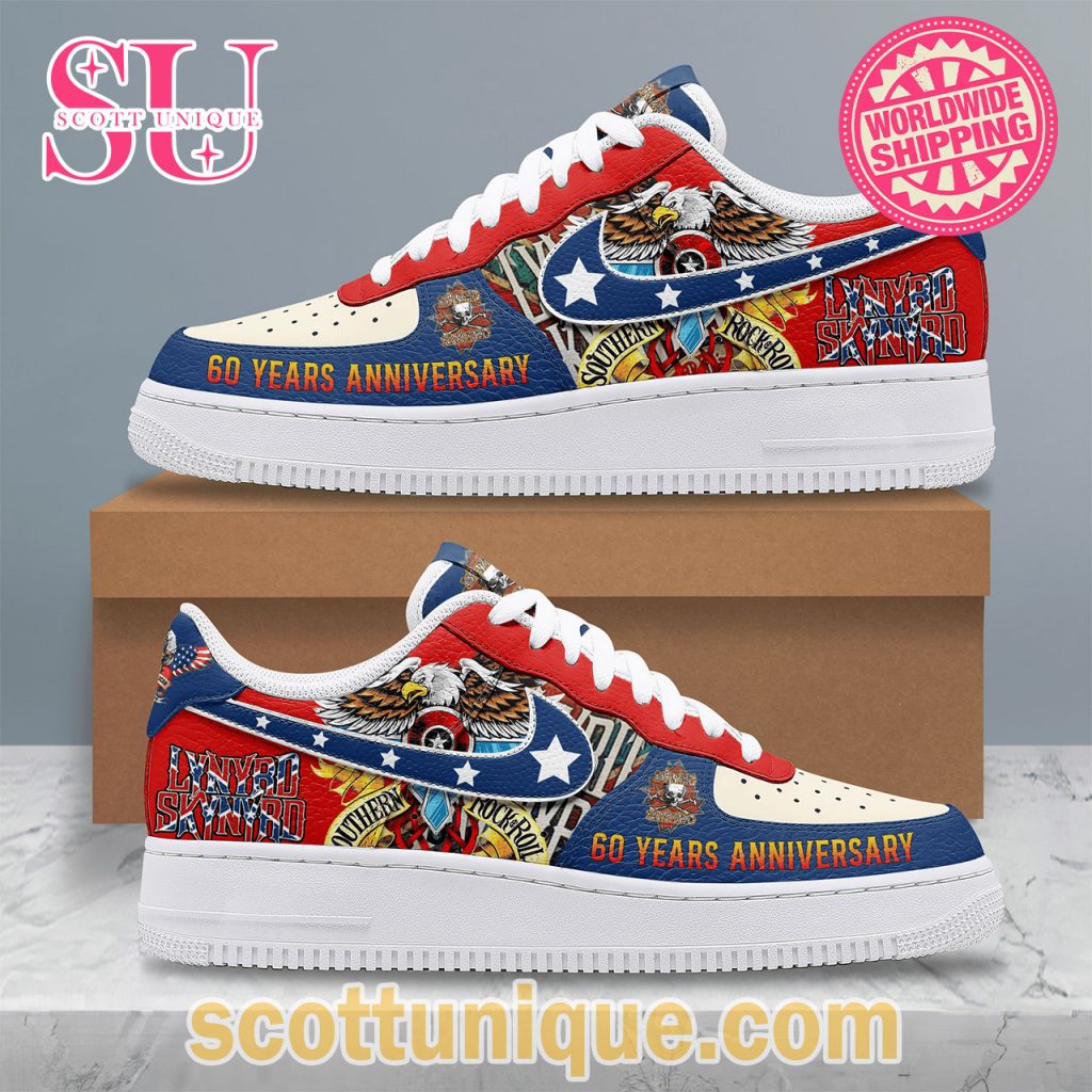 Lynyrd Skynyrd 60 Years Anniversary Air Force 1 Shoes5