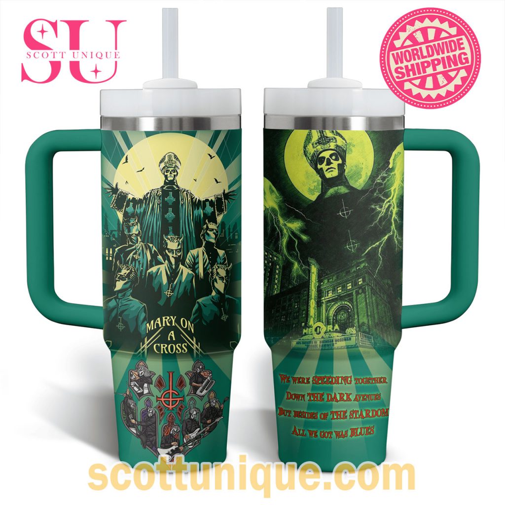 Mary On A Cross The Ghost Band Stanley Tumbler1 Mary On A Cross The Ghost Band Stanley Tumbler1