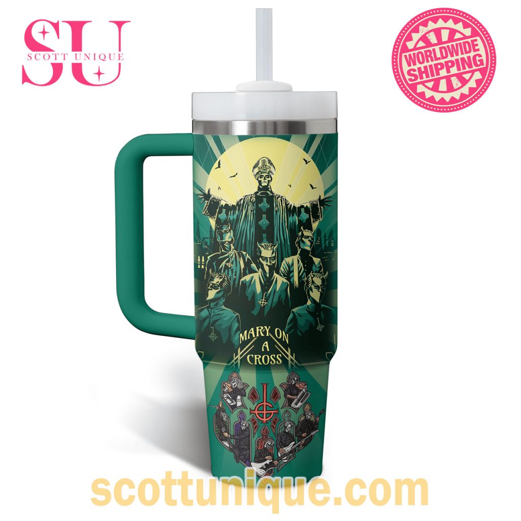 Mary On A Cross The Ghost Band Stanley Tumbler3 Mary On A Cross The Ghost Band Stanley Tumbler3