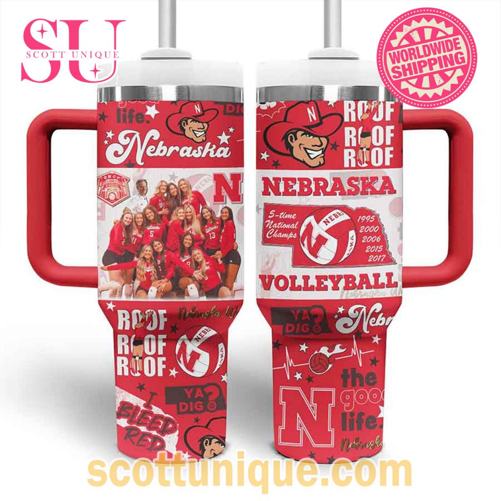 Nebraska Volleyball Team Custom Stanley Tumbler1 Nebraska Volleyball Team Custom Stanley Tumbler1