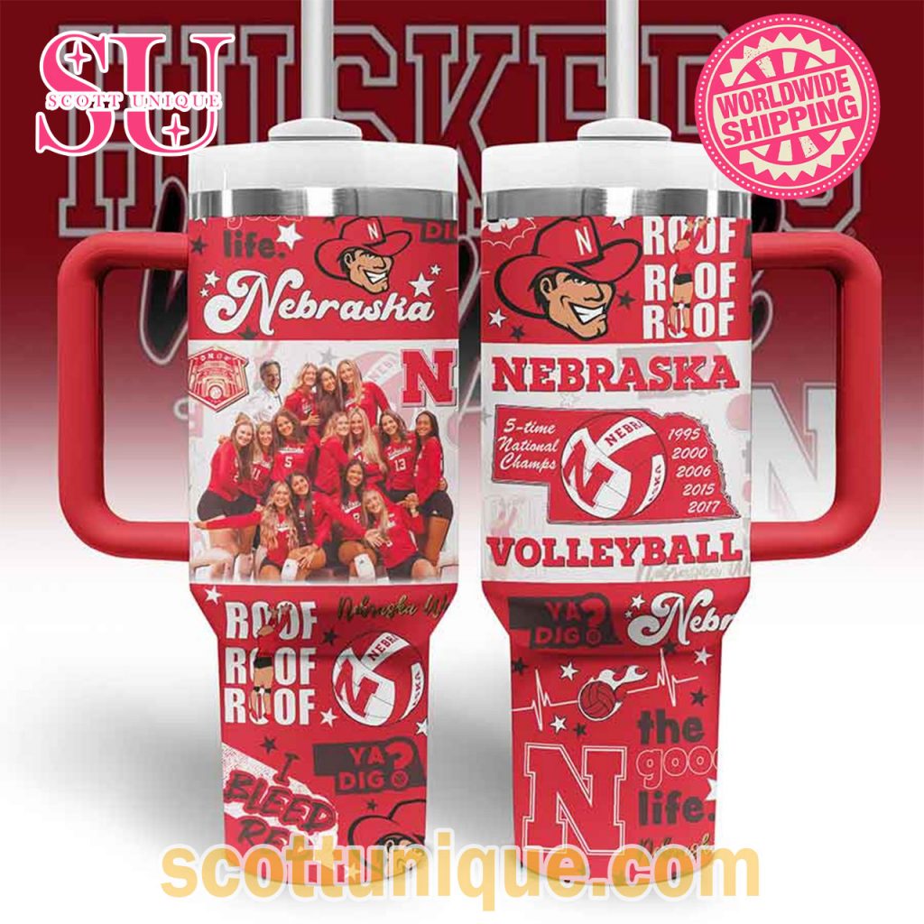 Nebraska Volleyball Team Custom Stanley Tumbler2 Nebraska Volleyball Team Custom Stanley Tumbler2