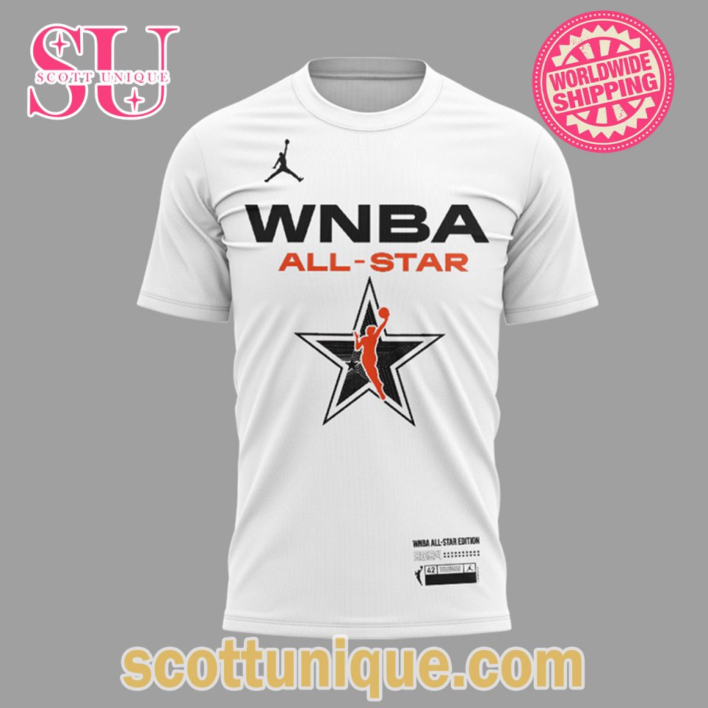 New Special Caitlin Clark WNBA Team All Star 2024 White T Shirt1