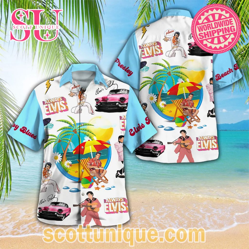 New Summer With Elvis Presley Hawaiian Shirt New Summer With Elvis Presley Hawaiian Shirt