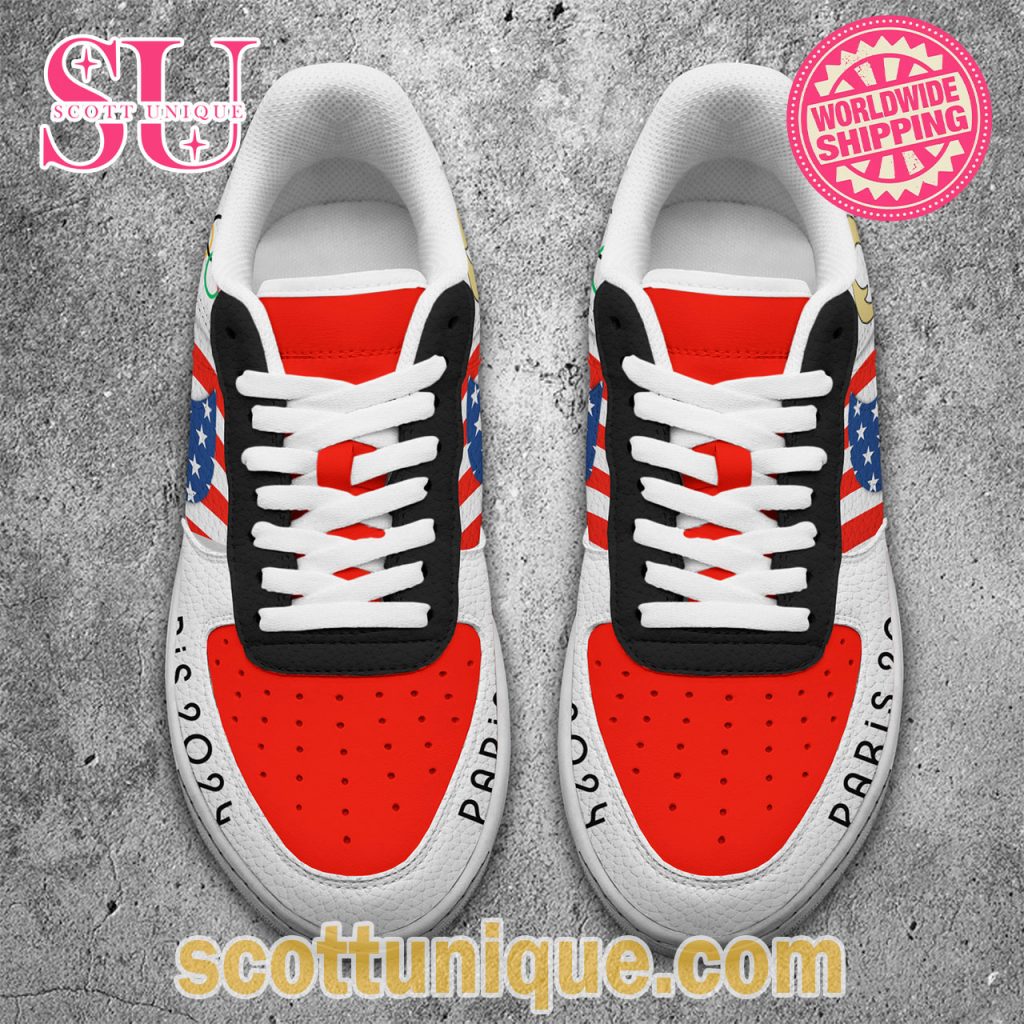 Olympic Paris 2024 Snoopy Team USA Air Force 1 Shoes3 Olympic Paris 2024 Snoopy Team USA Air Force 1 Shoes3